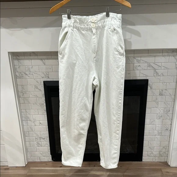 Zara high waisted white pants - Picture 2 of 5